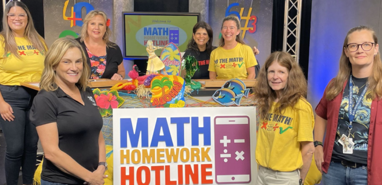 Screenshot of Hillsborough County Public Schools' math homework hotline website